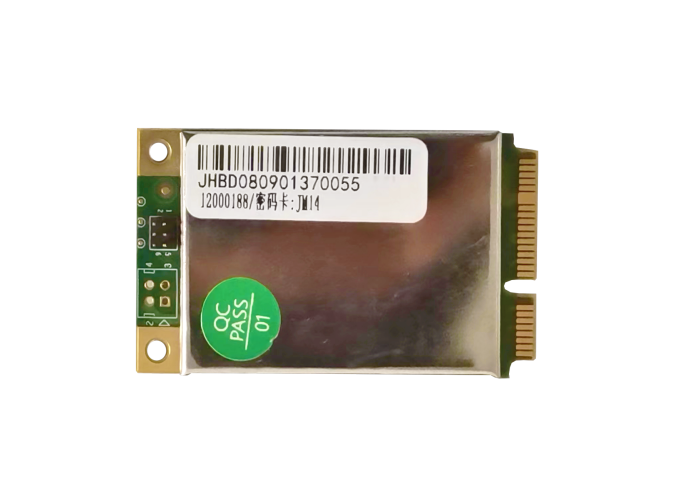 銨泰克JM14 MINIPCIE密碼卡取得商用密碼產(chǎn)品認(rèn)證證書